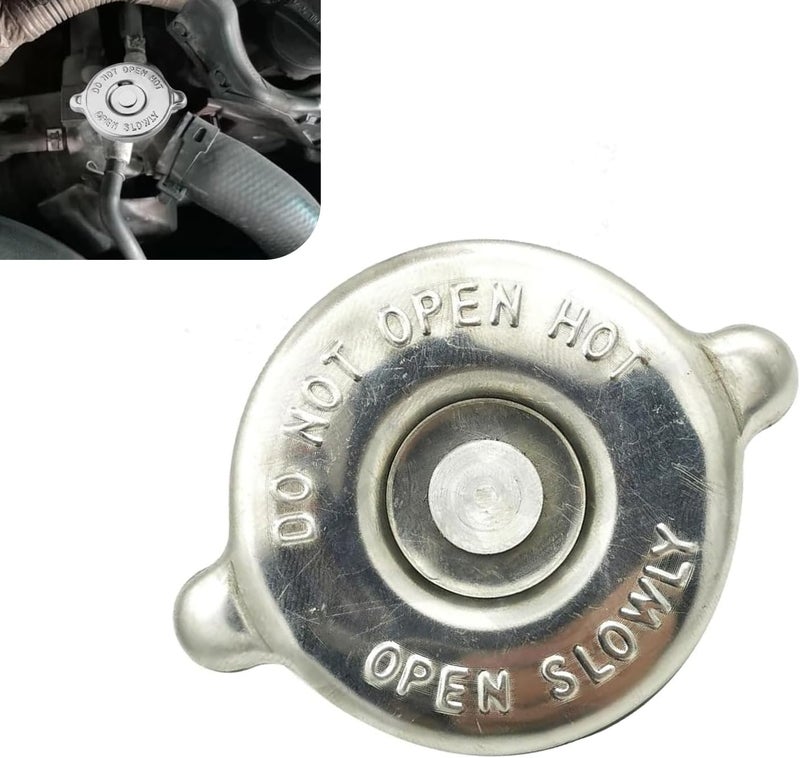 CyperFair Radiator Cap 16 PSI, Stainless Steel Engine Seal Lug Design Radiator Cover, Standard Specification Replacement Assembly, Suitable for Most Cars (Silver) - Image 1